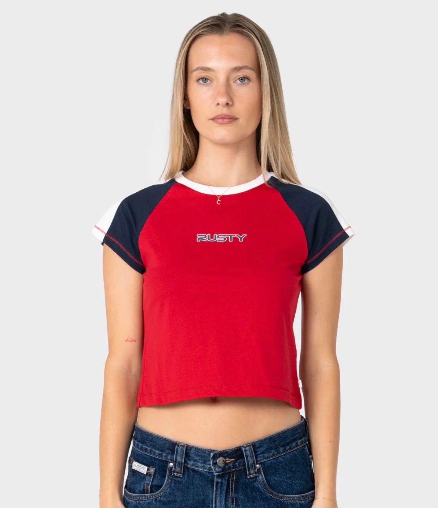 RUSTY- Bradley Mini Cap Sleeve Tee