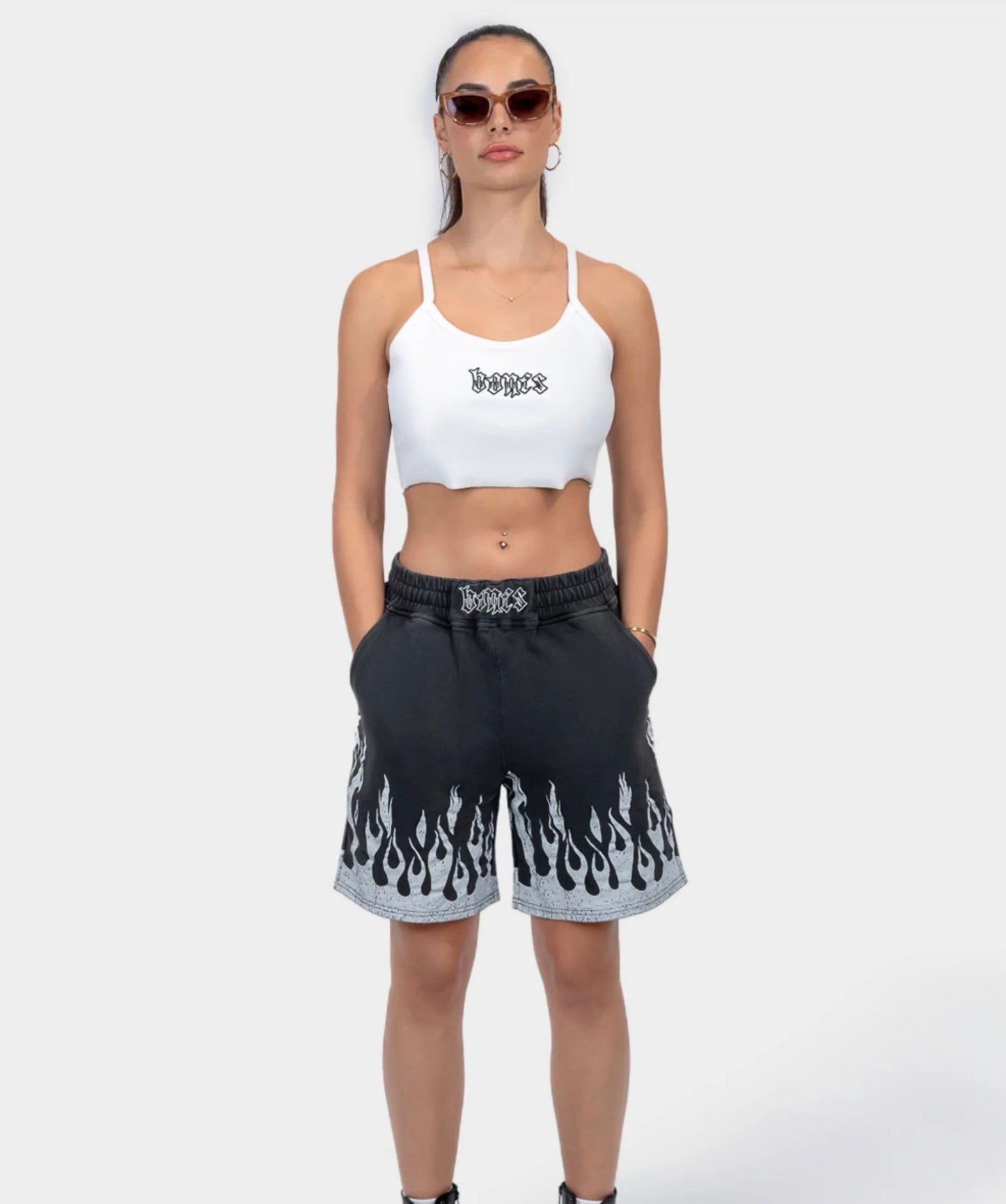 BILLY BONES - BURNER JERSEY SHORTS / WASHED BLACK