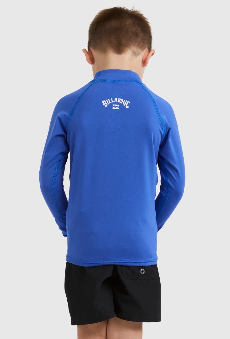 BILLABONG-GROM ALL DAY ARCH L/S RASHIE|COBALT