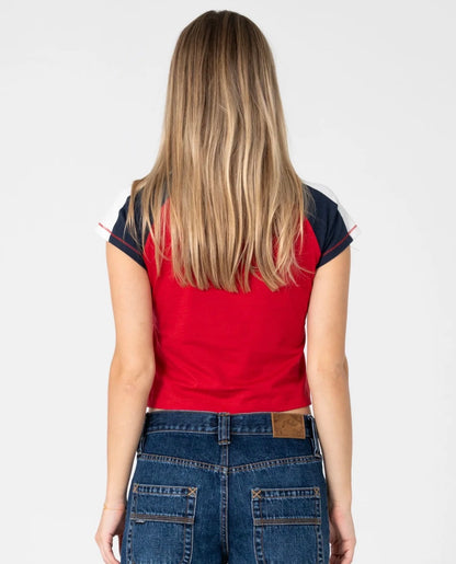 RUSTY- Bradley Mini Cap Sleeve Tee