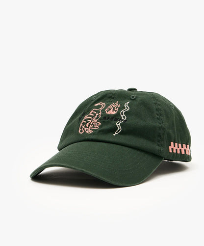 AFENDS | REAL LIFE SIX PANEL CAP - PINE