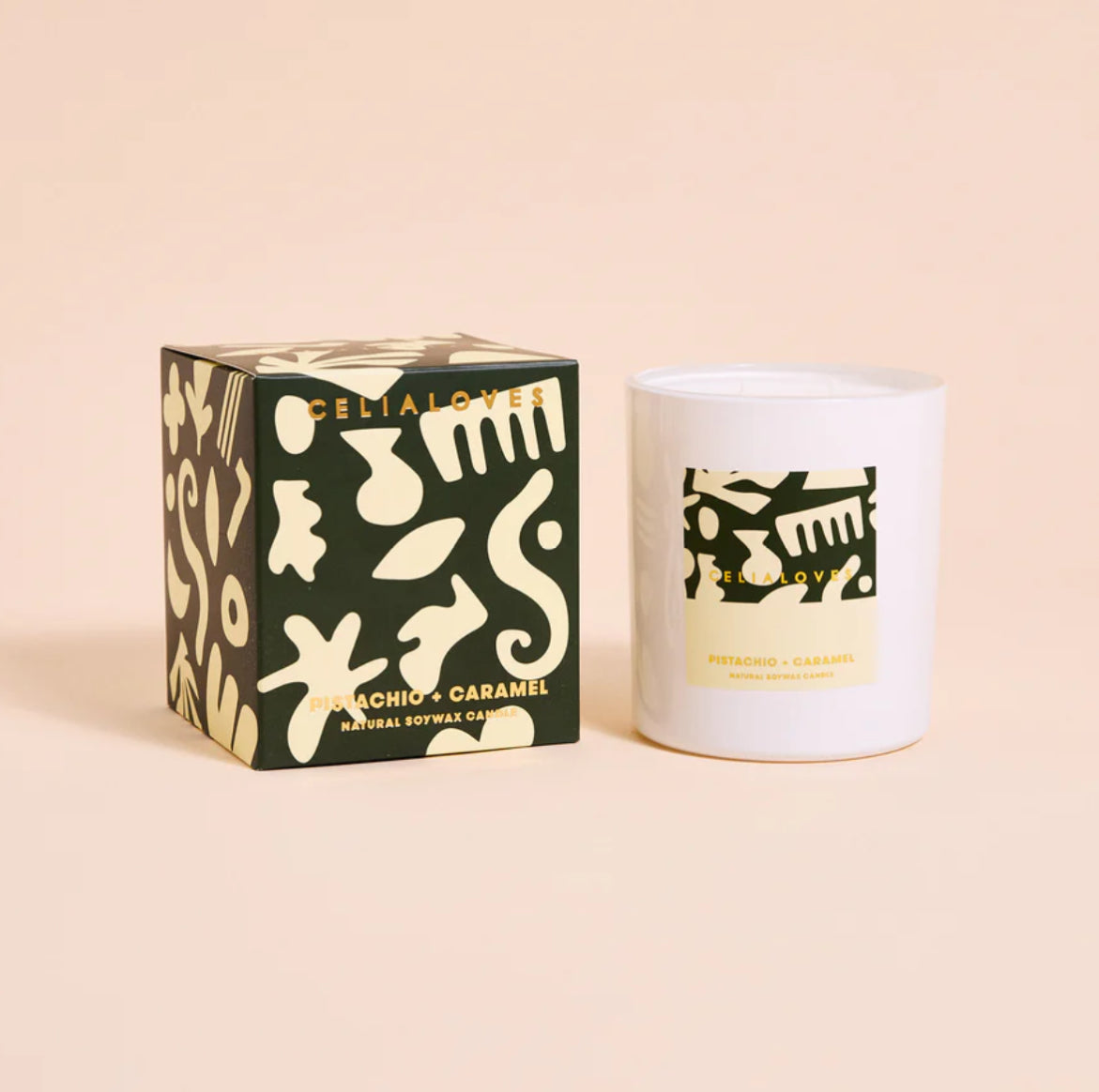 CELIA LOVES - CANDLE PISTACHIO & CARAMEL | 395g