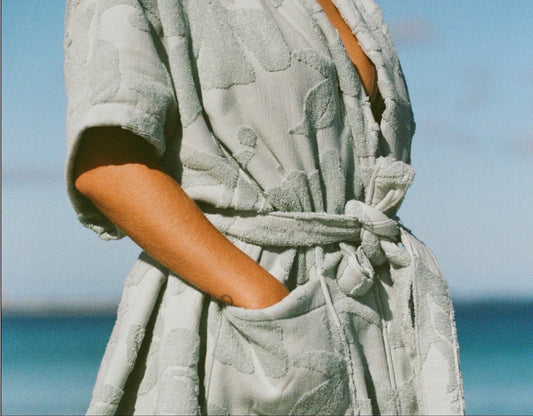 Layday-Sundown Robe-Tropica Dusty Blue