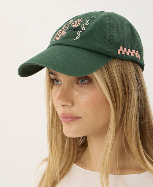 AFENDS | REAL LIFE SIX PANEL CAP - PINE