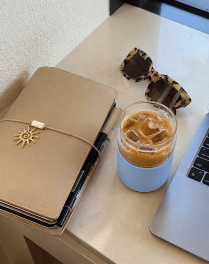 LUXEY - REGULAR REUSEABLE GLASS COFFEE CUP 8oz | DAYDREAM