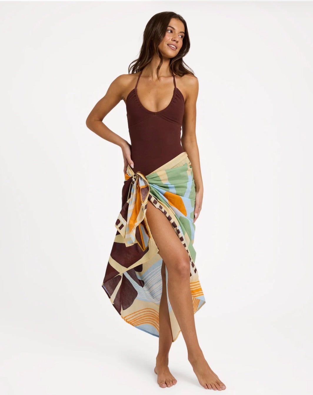 ROXY - BELLA SARONG | PEBBLE