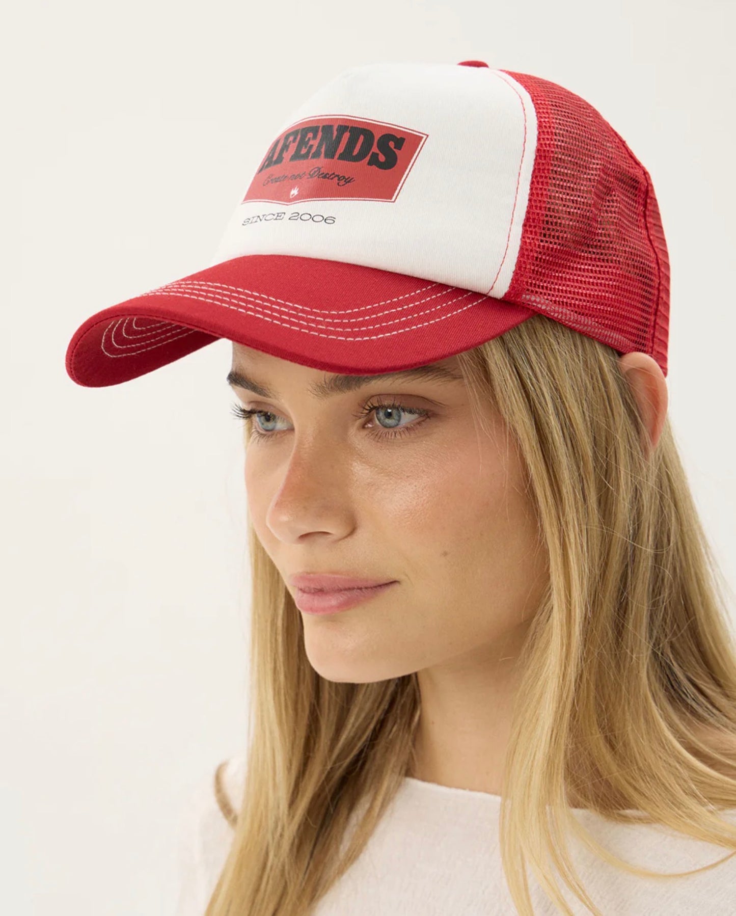 AFENDS - TROPHY TRUCKER CAP | KETCHUP