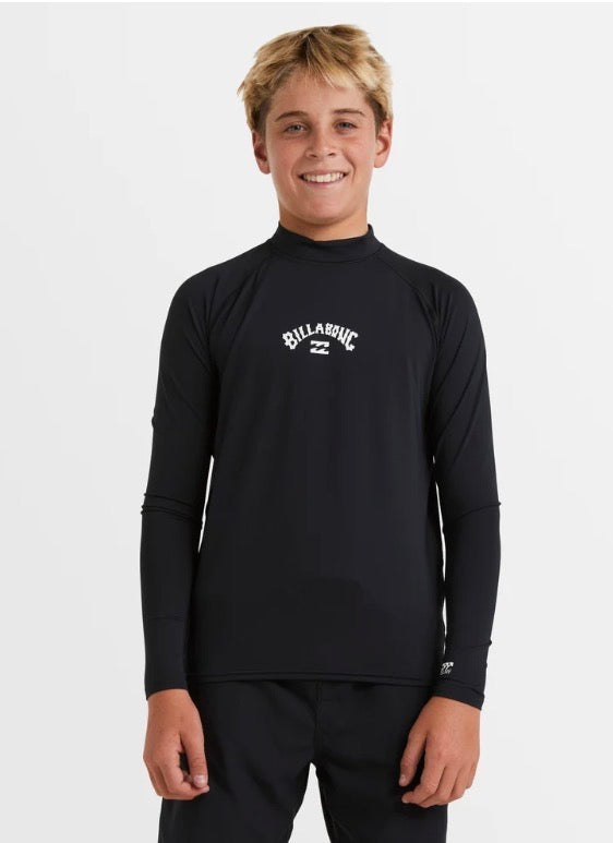 BILLABONG-ALL DAY ARCH L/S RASHIE|BLACK