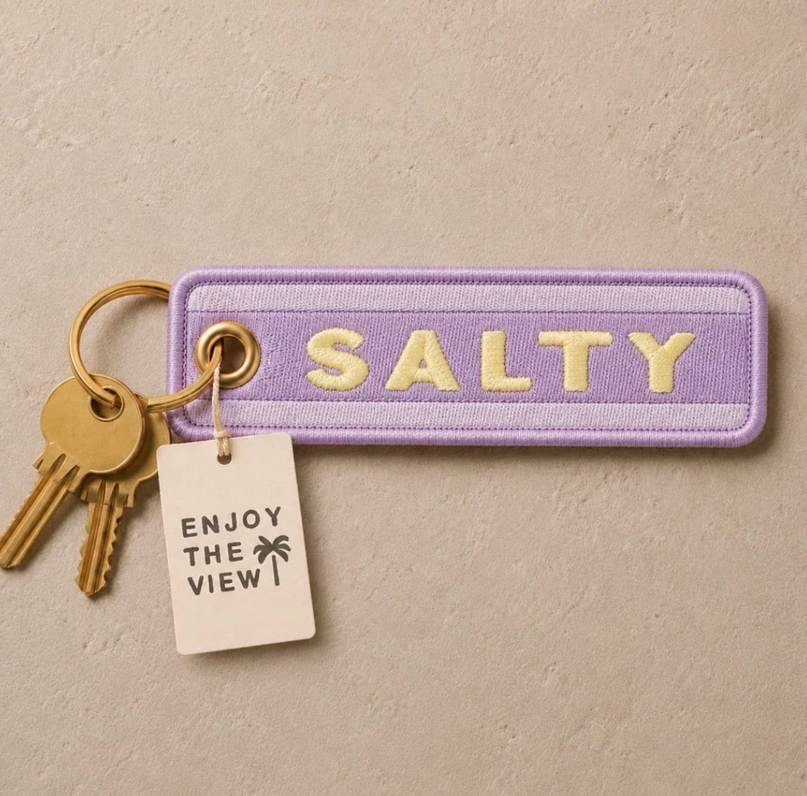 ENJOY THE VIEW KEYRING | SALTY