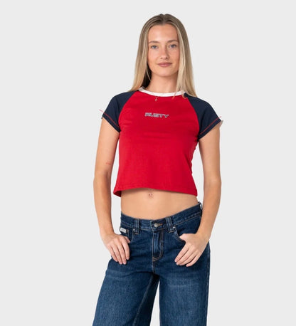 RUSTY- Bradley Mini Cap Sleeve Tee