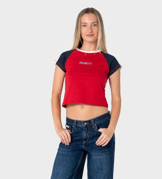 RUSTY- Bradley Mini Cap Sleeve Tee
