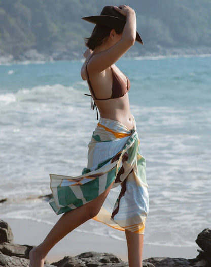 ROXY - BELLA SARONG | PEBBLE