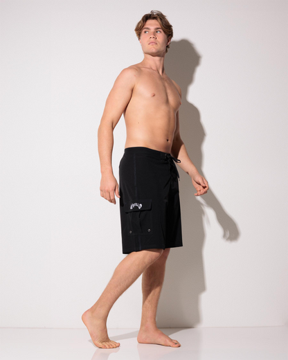 THRILLS — STAGGER BOARDSHORT BLACK