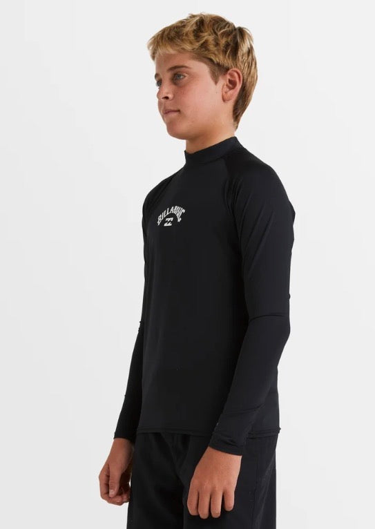 BILLABONG-ALL DAY ARCH L/S RASHIE|BLACK