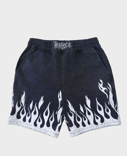BILLY BONES - BURNER JERSEY SHORTS / WASHED BLACK