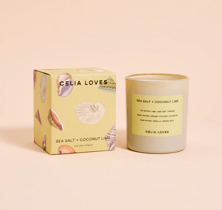 CELIA LOVES - CANDLE SEA SALT & COCONUT LIME | 395g