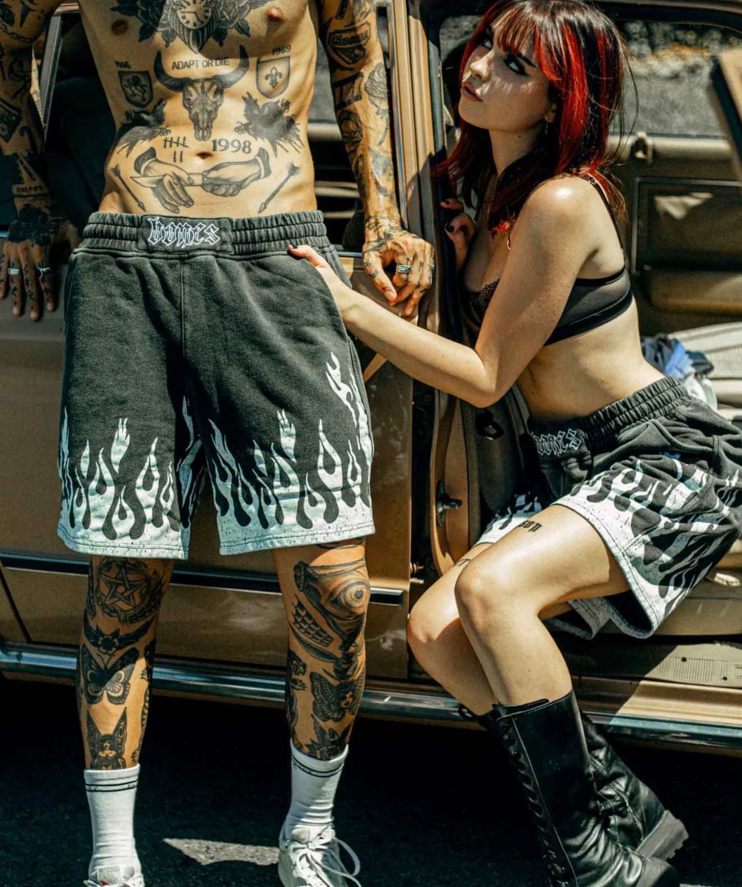 BILLY BONES - BURNER JERSEY SHORTS / WASHED BLACK