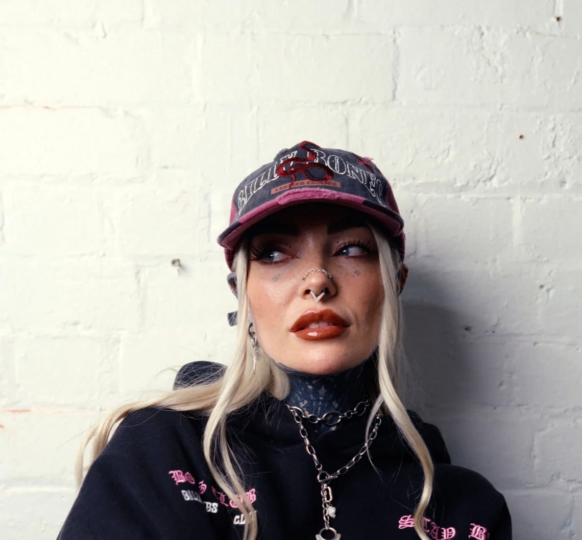Billy Bones-Serpent Machine Cap-Washed Red
