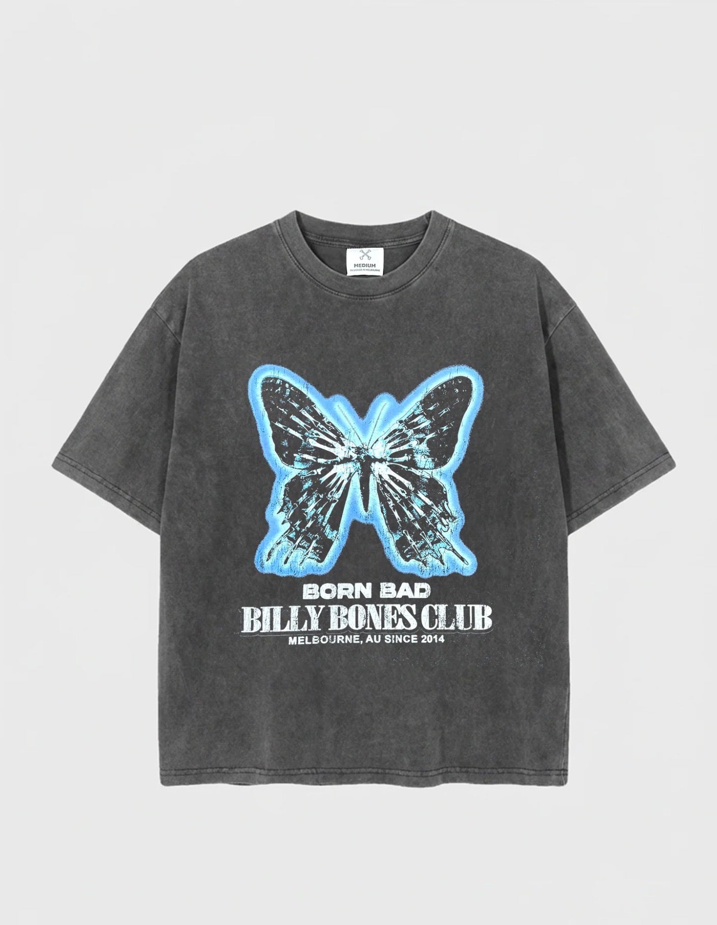 BILLY BONES - BORN BAD BOX TEE / WASHED BLACK