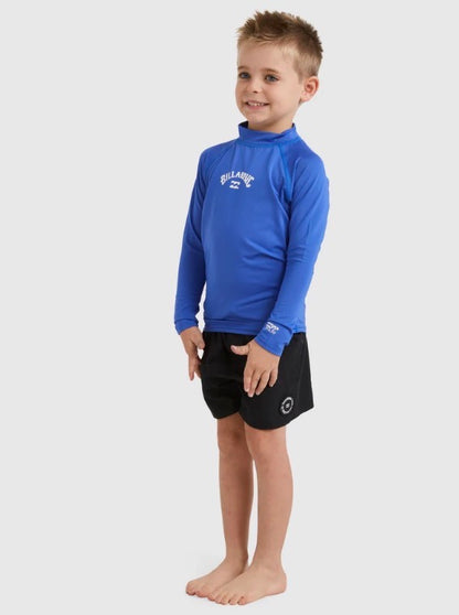 BILLABONG-GROM ALL DAY ARCH L/S RASHIE|COBALT