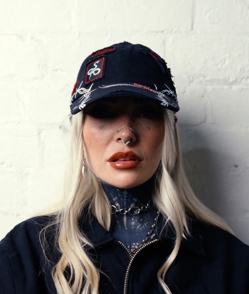 Billy Bones- Patch Me Up Cap-Washed Black
