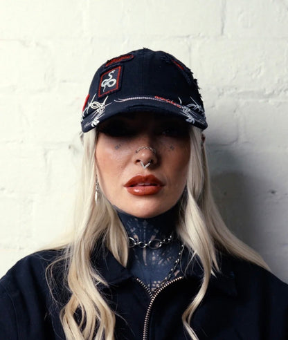 Billy Bones- Patch Me Up Cap-Washed Black