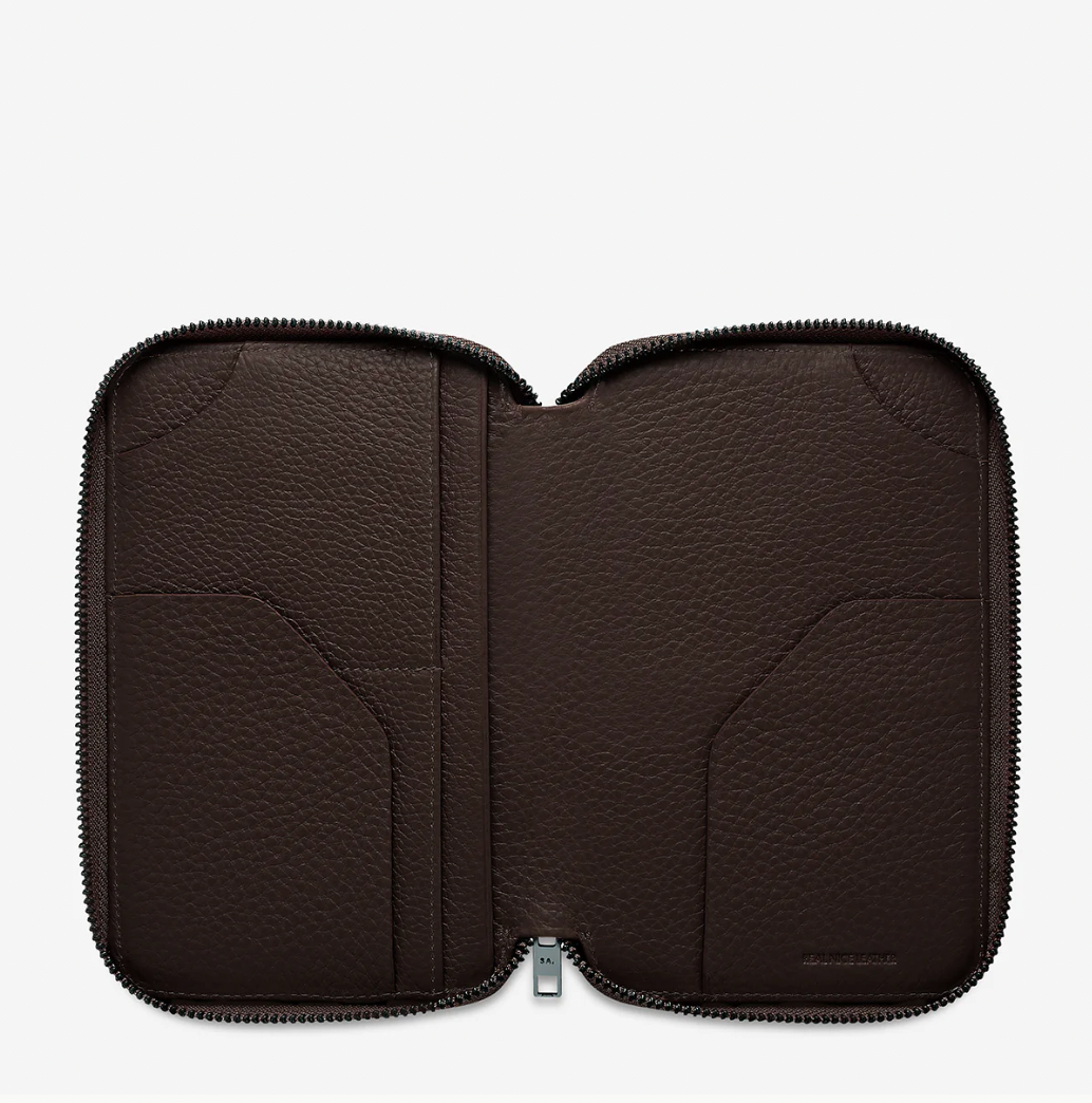 STATUS ANXIETY - NOWHERE TO BE FOUND PASSPORT WALLET | COCOA