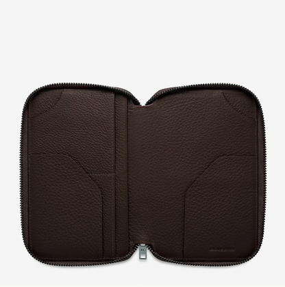 STATUS ANXIETY - NOWHERE TO BE FOUND PASSPORT WALLET | COCOA