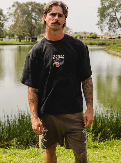 BILLY BONES - 
FLASH CLUB 7.0 TEE / WASHED BLACK