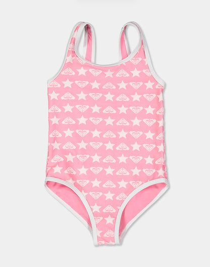 ROXY - SUPER STAR GIRLS SWIMSUIT | PINK CARNATION
