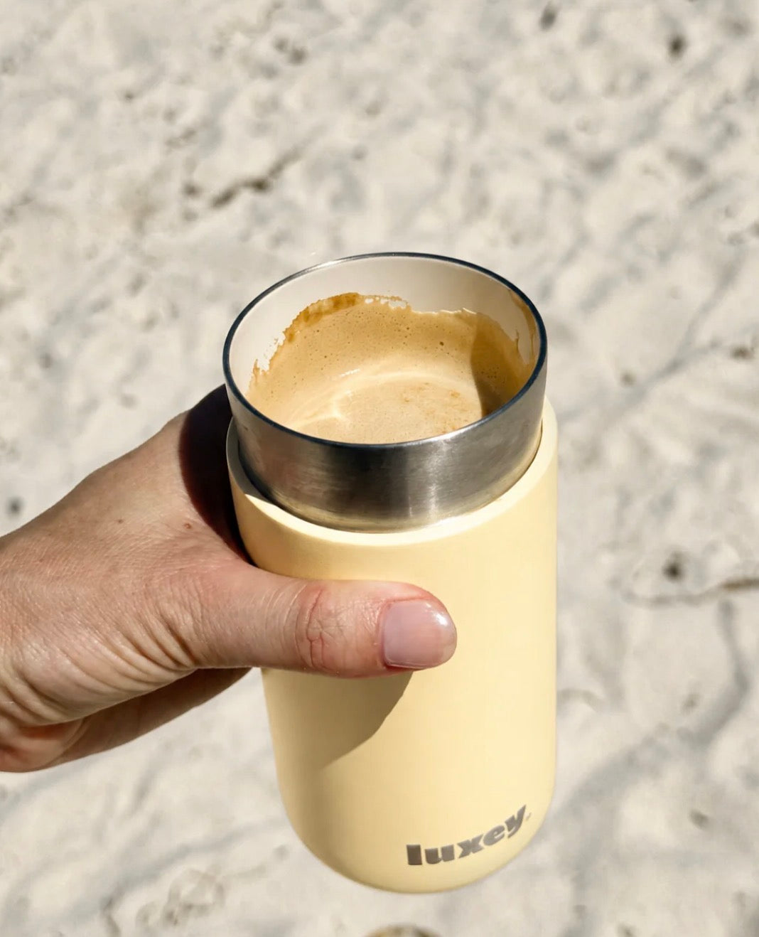 LUXEY - STAINLESS STEEL REUSESBLE CUP 12OZ | BUTTER