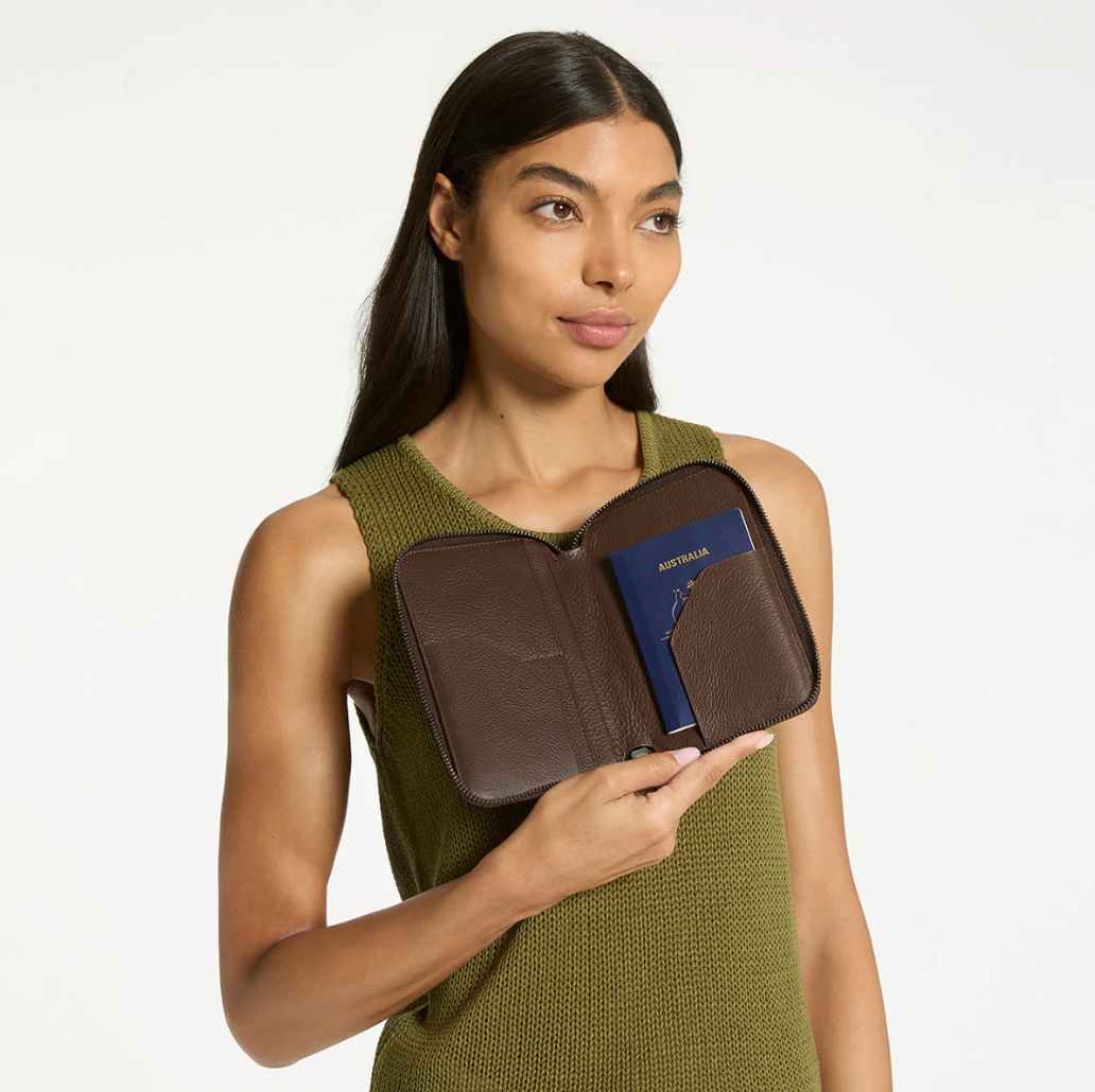 STATUS ANXIETY - NOWHERE TO BE FOUND PASSPORT WALLET | COCOA