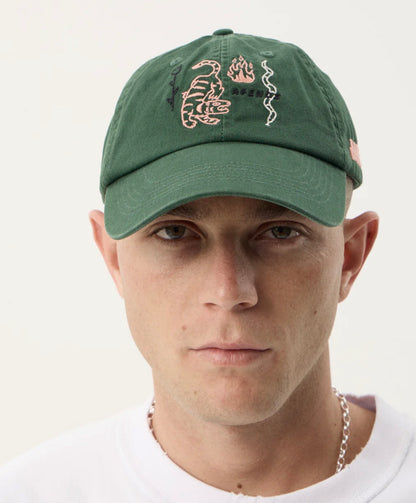 AFENDS | REAL LIFE SIX PANEL CAP - PINE