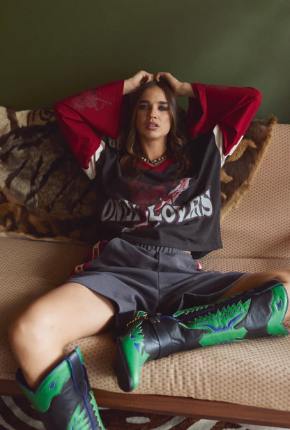 ONLY LOVERS LEFT - MUSTANG BOXY LONG SLEEVE TEE