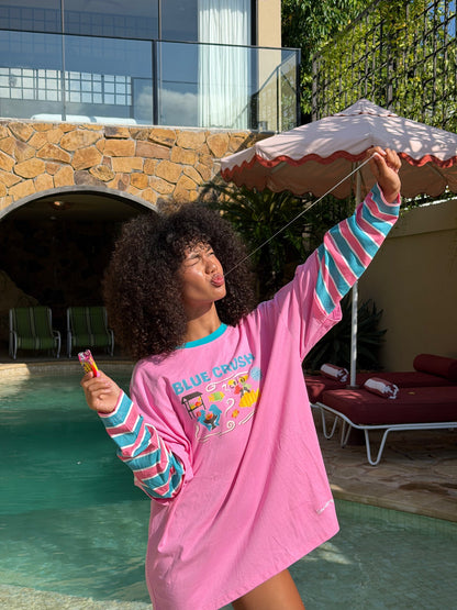 Spicy Dugong Blue Crush Pink/ Blue Long Sleeve