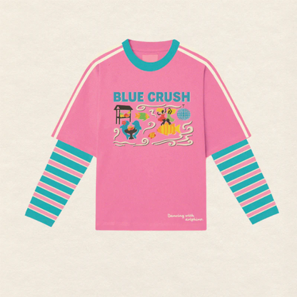 Spicy Dugong Blue Crush Pink/ Blue Long Sleeve