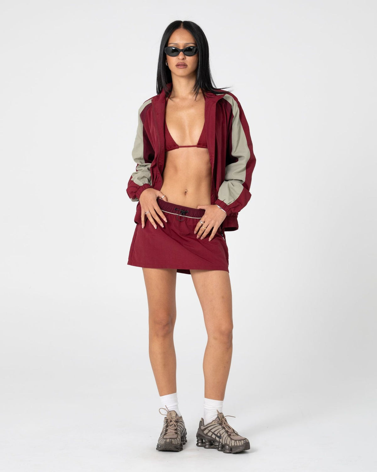 RUSTY — BREEZY WIND CHEATER MINI SKIRT