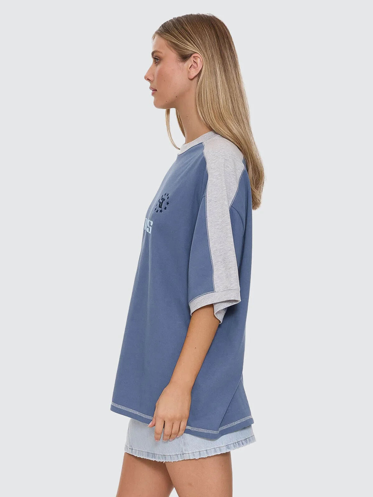 THRILLS - HOTSHOT PANELLED OVERSIZED TEE