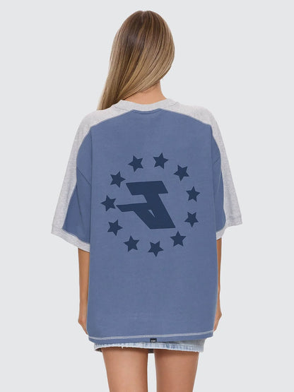 THRILLS - HOTSHOT PANELLED OVERSIZED TEE